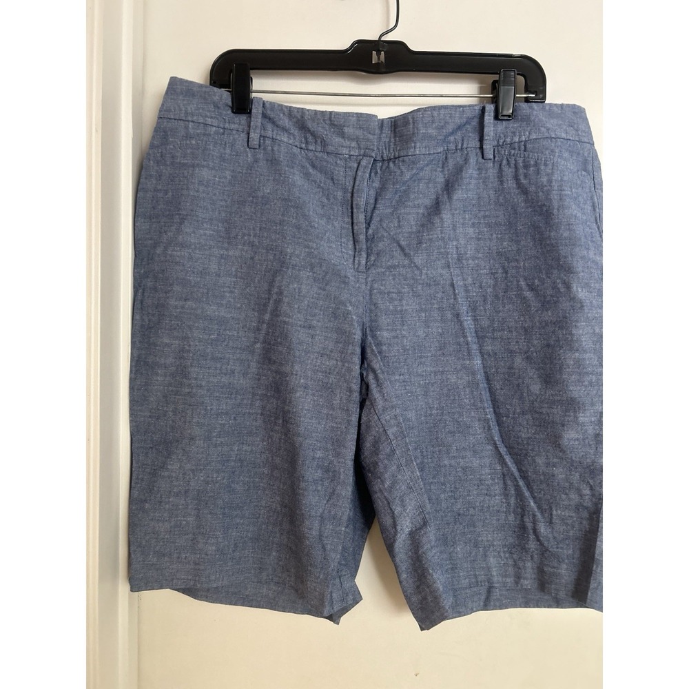 Talbots Women's Perfect Shorts, Indigo Blue, Size 14, 10.5"